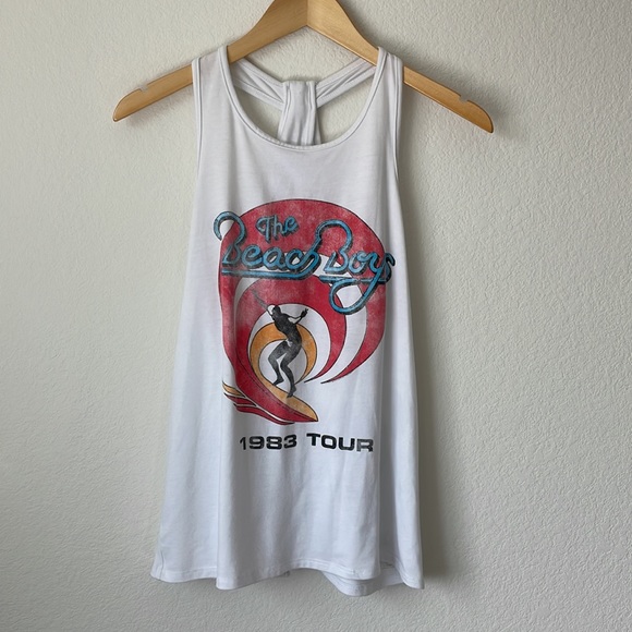 The Beach Boys Tops - Beach Boys Open Back Flowy Tank
